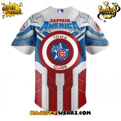 Iowa Cubs x Captain America 2025 Special Jersey