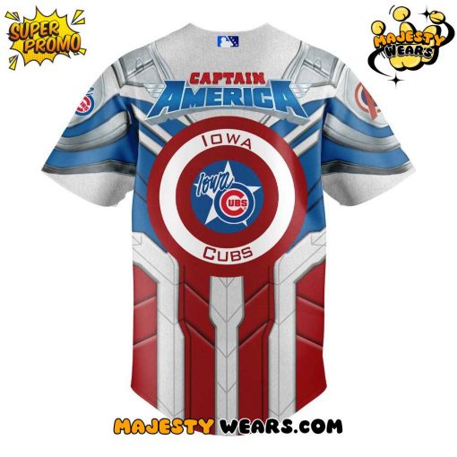 Iowa Cubs x Captain America 2025 Special Jersey
