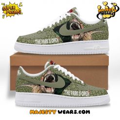 Jurassic Park “THE PARK IS OPEN” Air Force 1 Sneakers