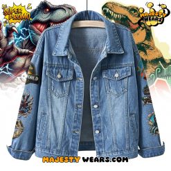 Jurassic World Rebirth Personalized Denim Jacket – Gift For Fans!