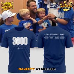 Los Angeles Dodgers Clayton Kershaw’s 3,000th-Strikeout 2025 T-shirt