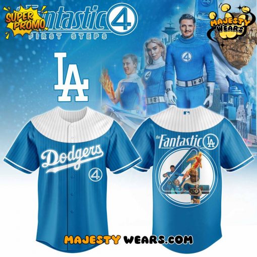 Los Angeles Dodgers x Fantastic Four Legends Unite Hero Baseball Jersey