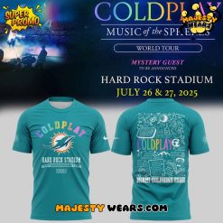 Miami Dolphins x Coldplay Special Edition 2025 T-Shirt