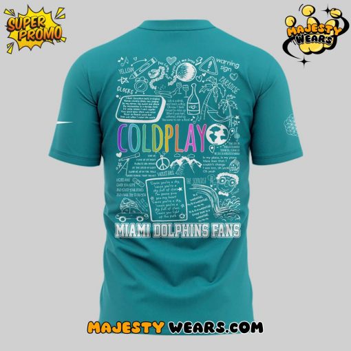 Miami Dolphins x Coldplay Special Edition 2025 T-Shirt
