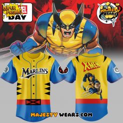 Miami Marlins x X-Men Wolverines Special Baseball Jersey