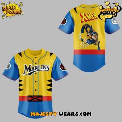 Miami Marlins x X-Men Wolverines Special Baseball Jersey
