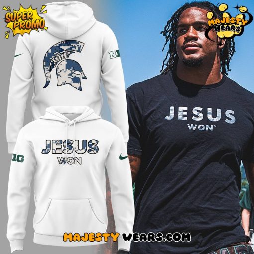 Michigan State “Michigan Spartans x Jesus Won” 2025 Hoodie