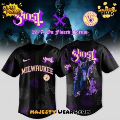 Milwaukee Brewers x Ghost Band World Tour 2025 Jersey