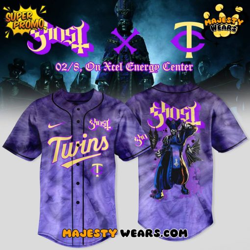 Minnesota Twins x Ghost Band World Tour 2025 Jersey