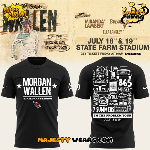 Morgan Wallen x Arizona Cardinals 2025 Limited Edition Tee