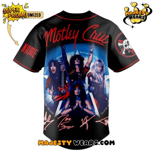 “Motley Crue” Band Custom Name Baseball Jersey