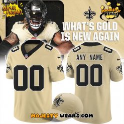 New Orleans Saints Gameday Golds Alternate Game Player Football Jersey
