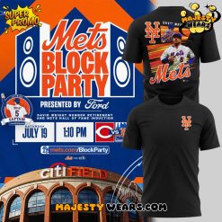 New York Mets Block Party David Wright 2025 T-Shirt
