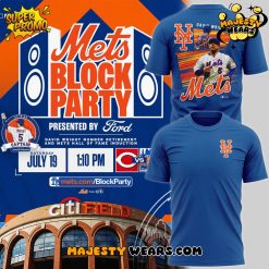 New York Mets Block Party David Wright 2025 T-Shirt