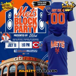 New York Mets Block Party David Wright Custom Tee