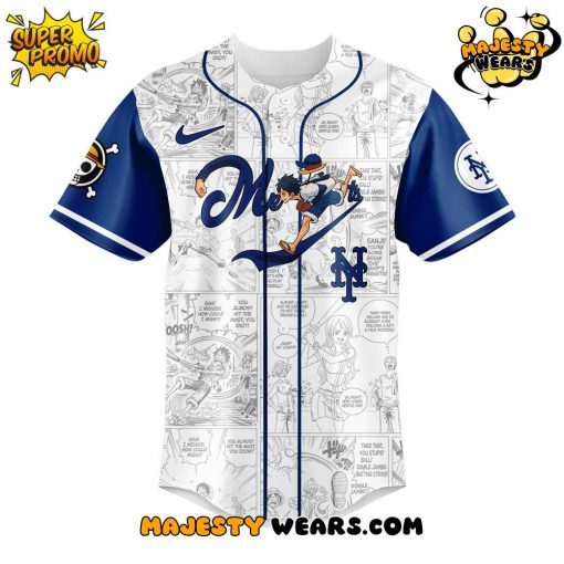 New York Mets x Straw Hat Luffy Limited Edition Jersey