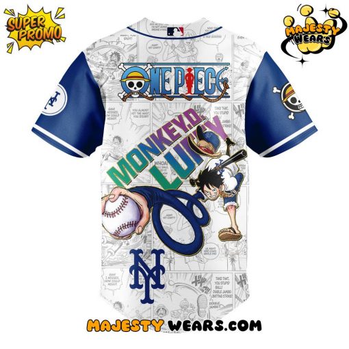 New York Mets x Straw Hat Luffy Limited Edition Jersey