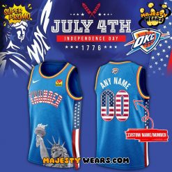 Oklahoma City Thunder American Independence Day 2025 Basketball Jersey