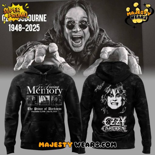 Ozzy Osbourne 1948-2025 “The Prince of Darkness” Hoodie