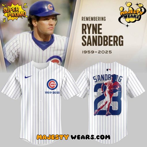 Remembering Ryne Sandberg 1959-2025 Baseball Jersey