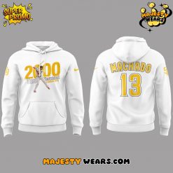 San Diego Padres Machado 2000 Career Hits White Hoodie