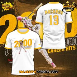 San Diego Padres Machado 2000 Career Hits White Tee