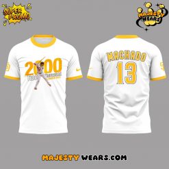 San Diego Padres Machado 2000 Career Hits White Tee