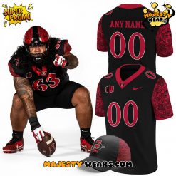 San Diego State Football Uniform New Black Football Jersey