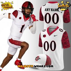 San Diego State Football Uniform New White Football Jersey