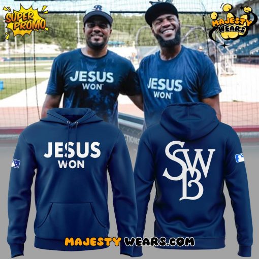 Scranton/Wilkes-Barre RailRiders x Jesus Won 2025 Navy Hoodie