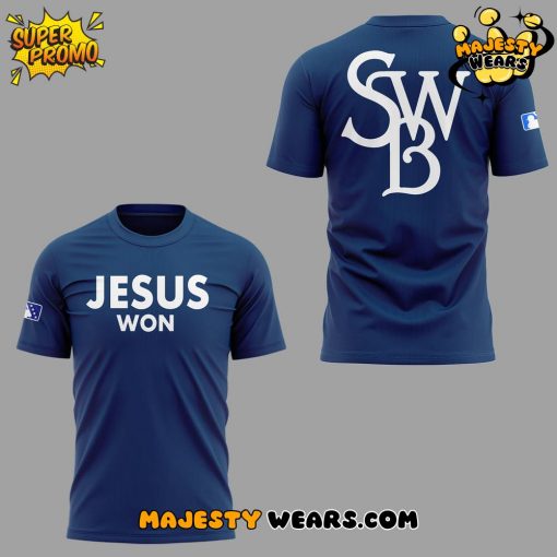 Scranton/Wilkes-Barre RailRiders x Jesus Won 2025 Navy Shirt