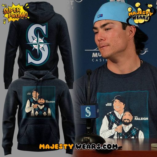 Seattle Mariners Bryan Wo & Cal Raleigh Hoodie