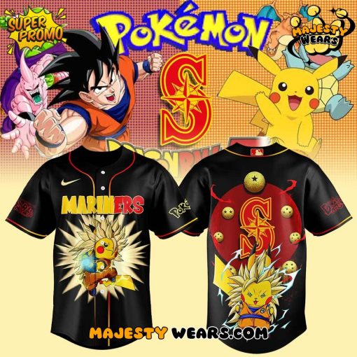 Seattle Mariners Pikachu x DragonBall Limited Edition Jersey