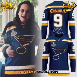 St. Louis Blues x R.I.P Ozzy Osbourne Thank You For The Memories Hockey Jersey