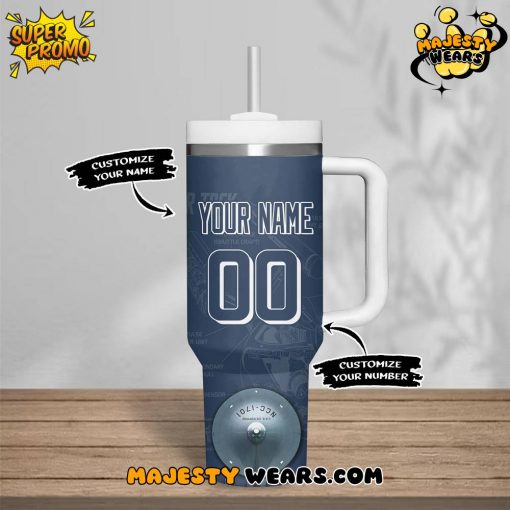 Star Trek USS Enterprise Custom Tumbler 40oz with Handle