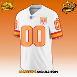 Tampa Bay Buccaneers 50th Season Game White Football Jersey