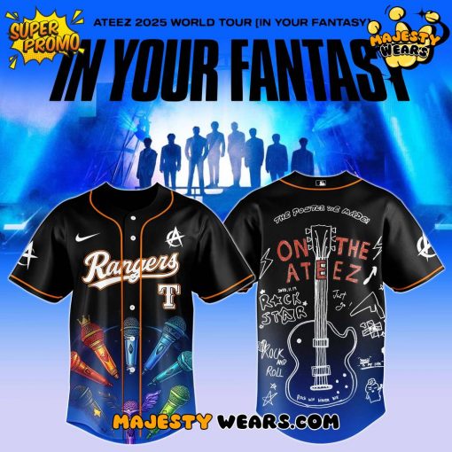 Texas Rangers x ATEEZ 2025 World Tour 2025 Limited Edition Jersey