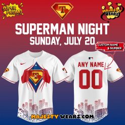Texas Rangers x Superman Night 2025 Baseball Jersey – Limited edition