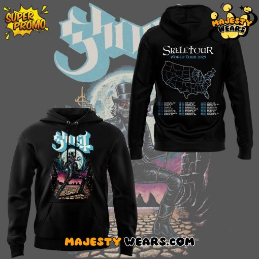The Band Ghost “The SKELETOUR” Black Hoodie