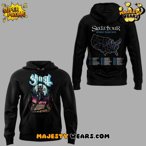 The Band Ghost “The SKELETOUR” Black Hoodie