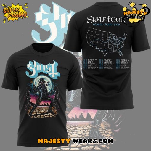 The Band Ghost “The SKELETOUR” Black Tee