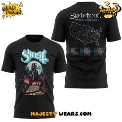 The Band Ghost The SKELETOUR Black Tee