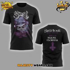 The Band Ghost “The SKELETOUR” Miami Tour Shirt
