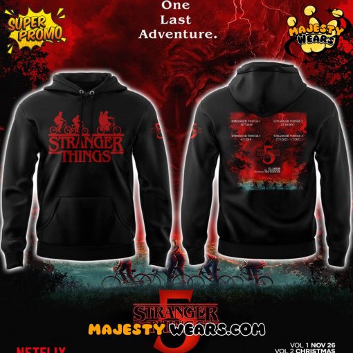 Tranger Things 5 One Last Adventure Limited Edition Hoodie