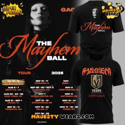 Vegas Golden Knights x Lady Gaga The Mayhem Ball Tour 2025 Special Tee