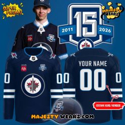 Winnipeg Jets 15th Anniversary Limited Edition Hockey Jersey