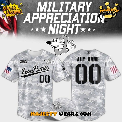 Aberdeen IronBirds Military Appeciation Night Custom Baseball Jersey