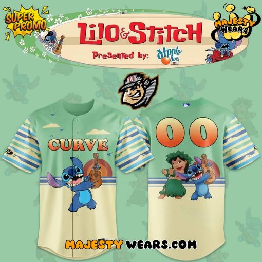 Altoona Curve x Lilo & Stitch Custom Baseball Jersey