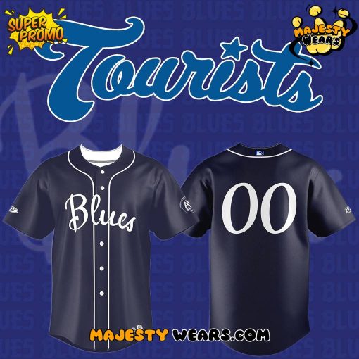 Asheville Tourists Special Blue Custom Jersey