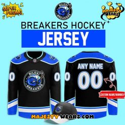 Biloxi Breakers Special New 2025 Black Custom Hockey Jersey